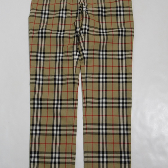 Burberry Women's Check Fleur Tailored Pant Archive Beige Size 4 US 6 UK - Picture 1 of 12